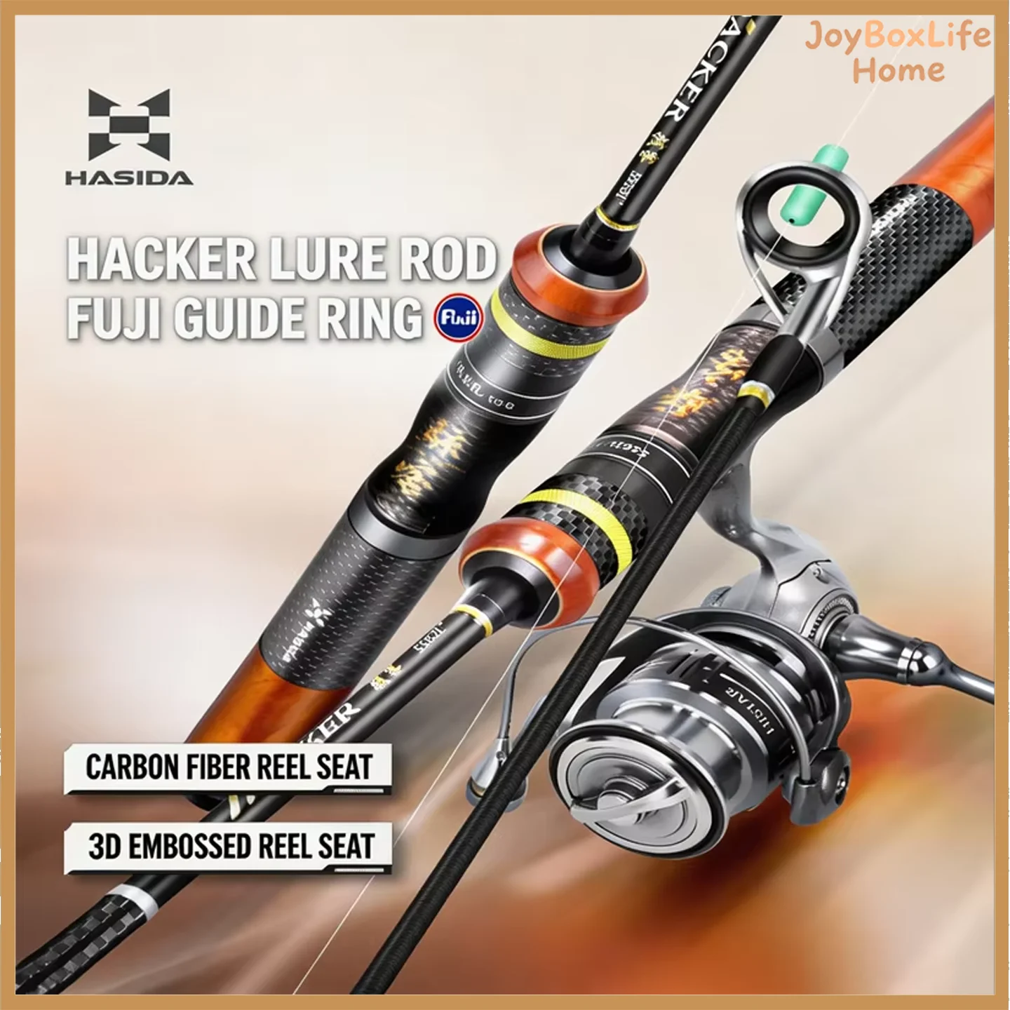 HASIDA Hacker 2026 Sliding Float Fishing Rod Full Set Fuji Large Guide Rings 45mm Lightweight High Strength Long Casting Anglers