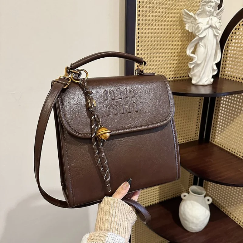 حقيبة يد نسائية من الجلد ذات علامة تجارية فاخرة عصرية، حقيبة ركاب يومية كلاسيكية أنيقة بتصميم مشهور #4