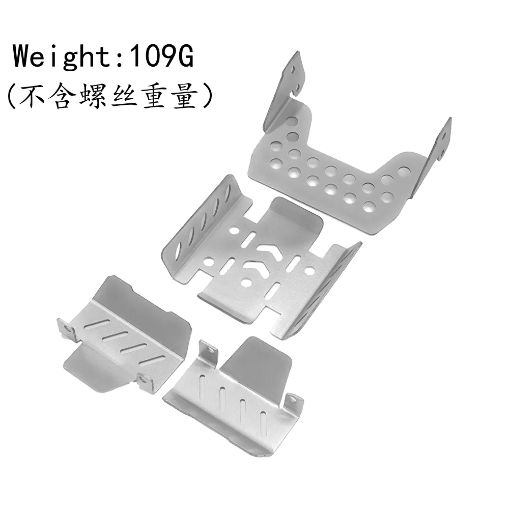 MJX H8P 1/8 RC Auto Pezzi di Ricambio Telaio In Metallo Armatura OP Parti di Aggiornamento Anteriore/Medio/Trasero Piastra di Protezione Armatura