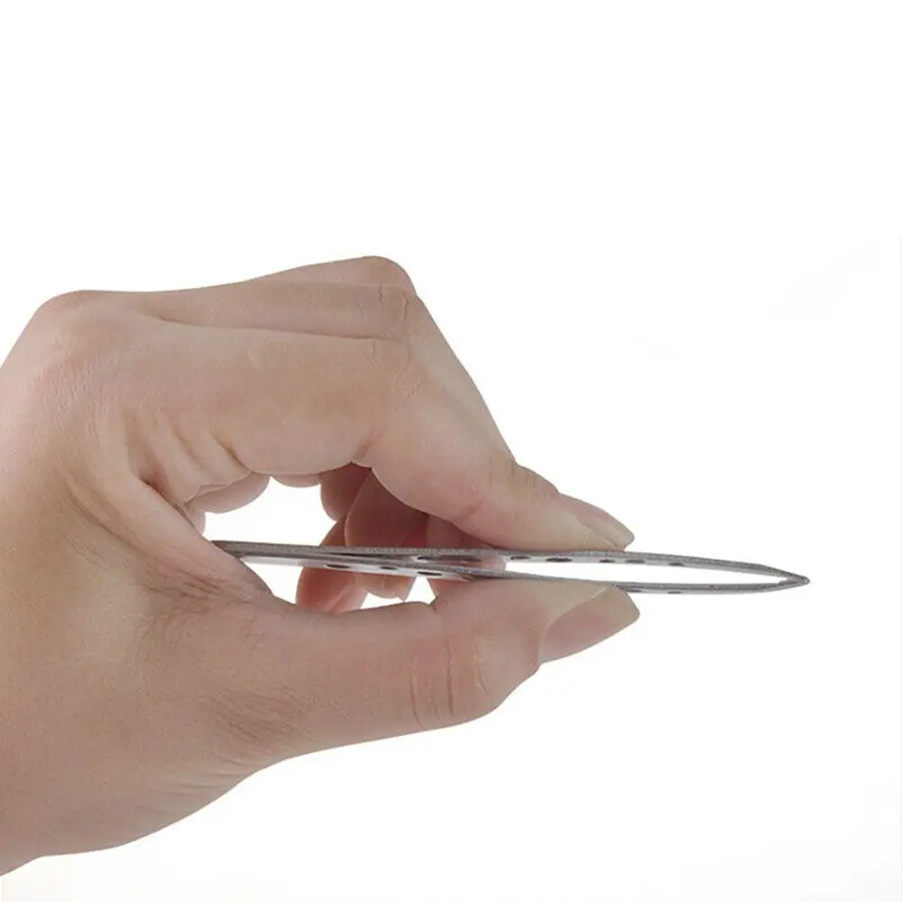 Profesjonalne pęsety do brody ze stali nierdzewnej, narzędzia do makijażu, pęsety do depilacji, klips do brwi, skośny klips do brwi, pęsety.