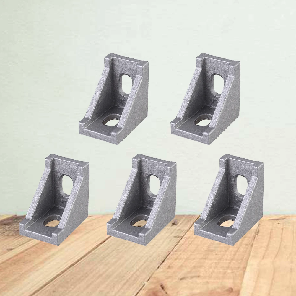 

20pcs 2028 Corner Brackets Aluminum Heavy Duty 2.8x2.8x2cm Silver for 3D Printer Kossel CNC Robotics Metal Extrusion Profile