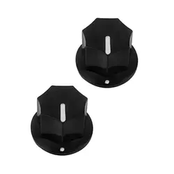 NEW 20pcs Black Vintage Guitar Bass Knobs Amp Amplifier Effect Pedal Knobs Big Tone Control for Guitar Accessories