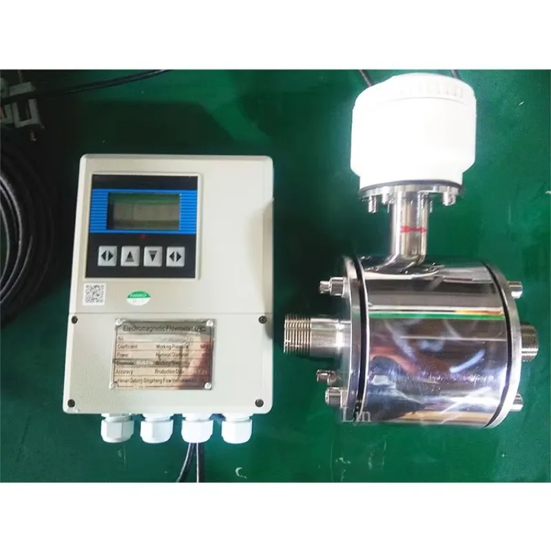 

NPT Thread Tri Clamp DIN Beer Magnetic Flow Meters DN25 DN40 Food Grade 0.5% Accuracy Milking Water Flow Sensor