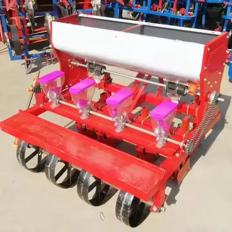 Wheat Corn Soybean Planter with Fertilizer Applicator and Plastic Mulch Laying Function