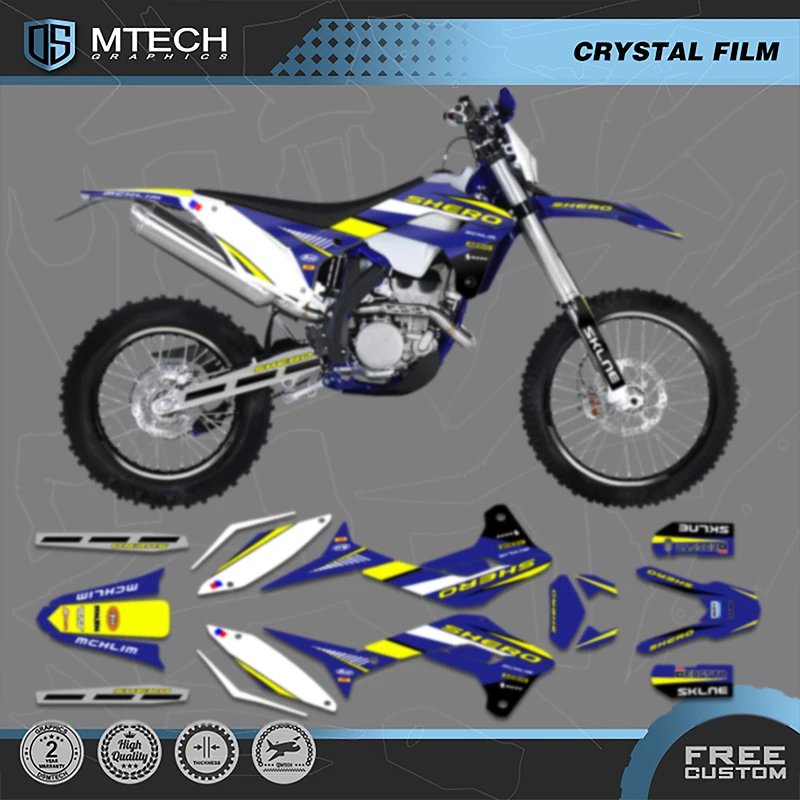 

DSMTECH пользовательские графические наклейки для команды, наборы наклеек для наклейки SHERCO 2017, 2018, 2019, 2020, 2021, 2022 SE SEF 003