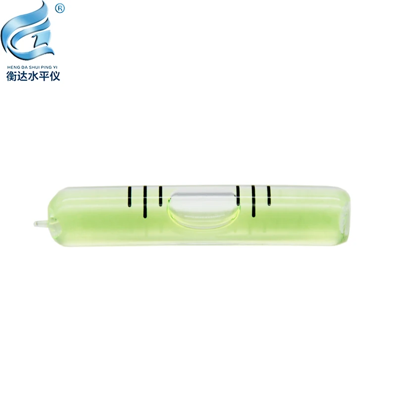 Glass bar type horizontal bubble Acrylic cylinder level bubble adjustment mini level ruler 8mm portable level