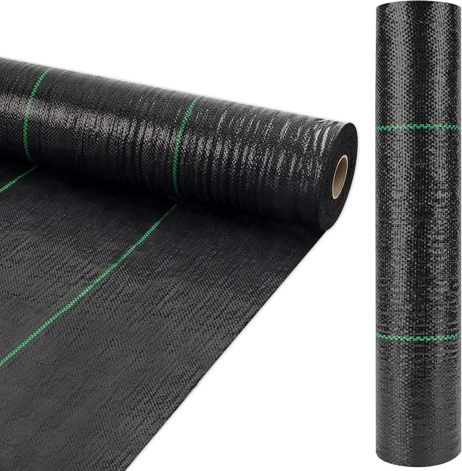 

6ft x 300ft Heavy Duty Weed Barrier Landscape Fabric, Premium Weed Control Mat, Durable & Eco-Friendly (3.2oz)