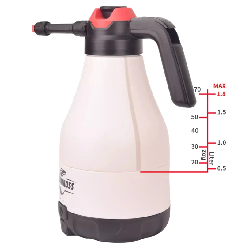 2500mAh foam boss electric sprayer 1.8L automatic pressure gun for car wash sprayer corrosion resistant acid Alkali