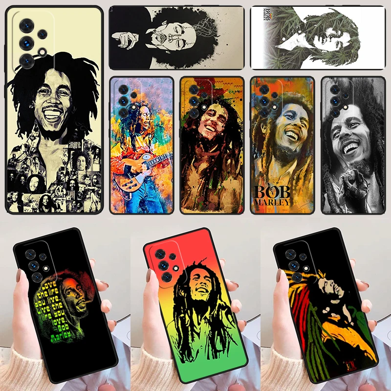 Bob Marley Rasta Lion phone case For Samsung Galaxy A42 A31 A40 A51 A71 A32 A80 A91 A52 A72 A73 A20e A21S A50 A70 A11 A12 Cover