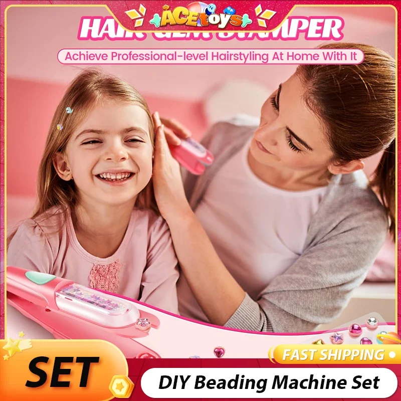 Set di macchine per perline fai-da-te Interazione genitore-figlio Casa facile e divertente che gioca con gioielli Impianto di perforazione Giocattoli per bambini