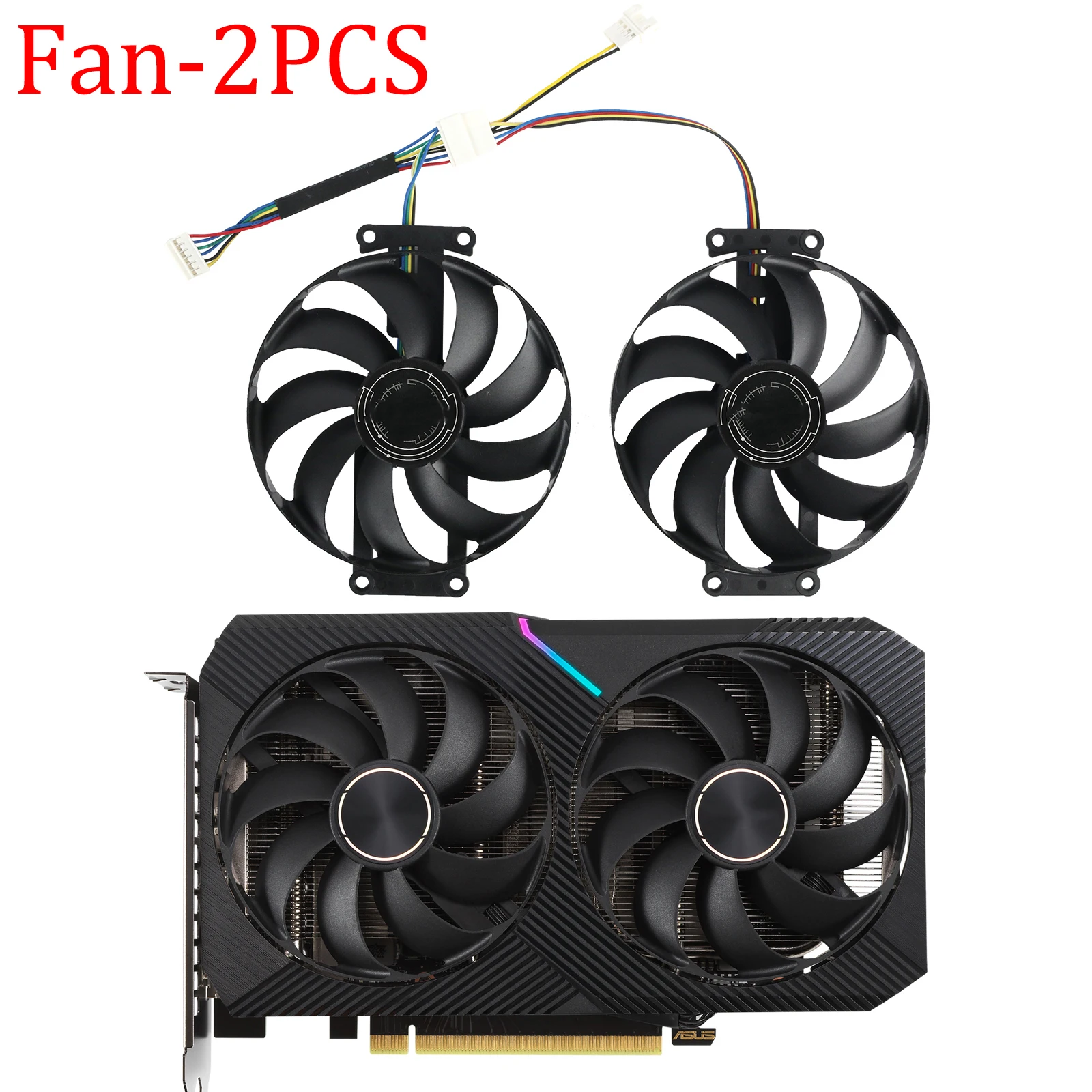 New Original For ASUS GeForce RTX 2060 2070 DUAL MINI OC GTX 1660