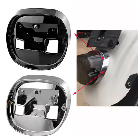 Motorcycle Tail Light Base Plate BezelTaillight Baseplate For Harley Dyna Softail XL883 1200 Electra Glide