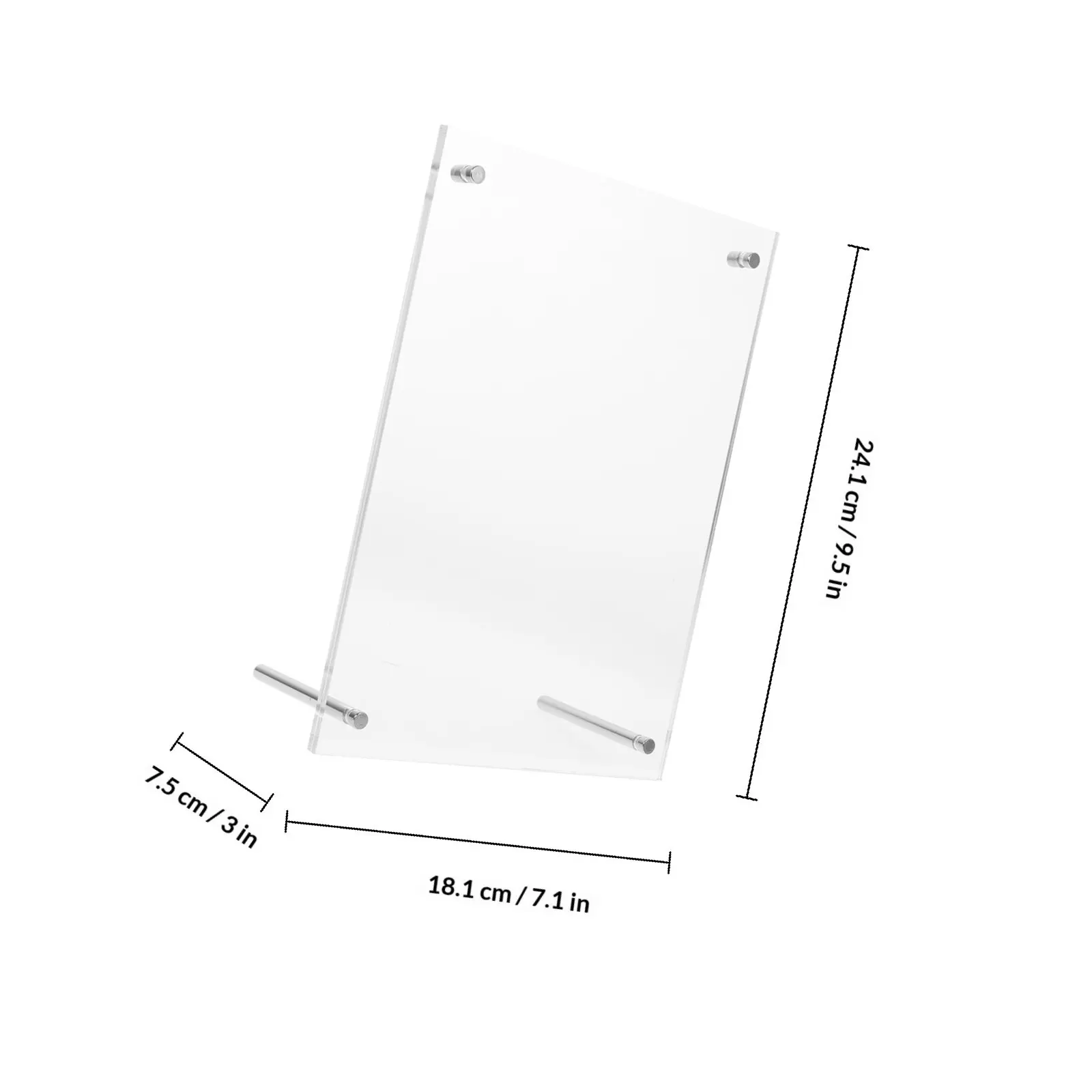 Acrylic Desktop Photo Frame Clear Picture Frame Certificate Display Stand Office Authorization Business License Holder Award