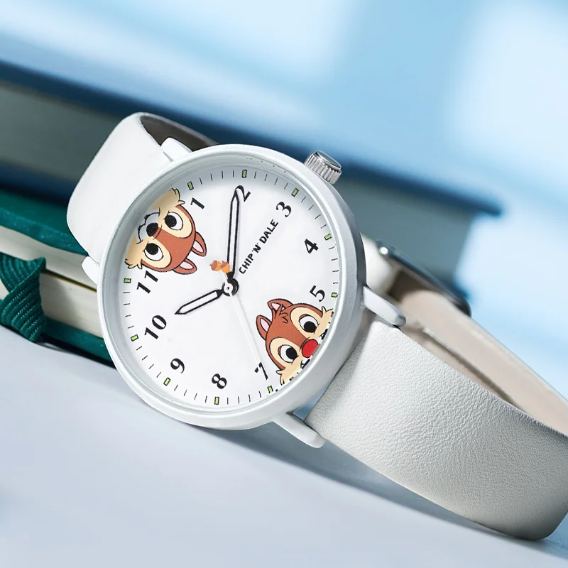 Disney For Children Watch Chip \'n\' Dale Private Pluto Unisex Boy Girl Kids New Cartoon Quartz Wristwatch Luminous Hands Students