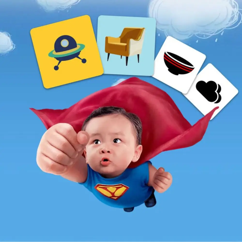 Cartões de estimulação visual do bebê de papel jogos de visão montessori flashcards de alto contraste em miniatura requintado cartões flash do bebê