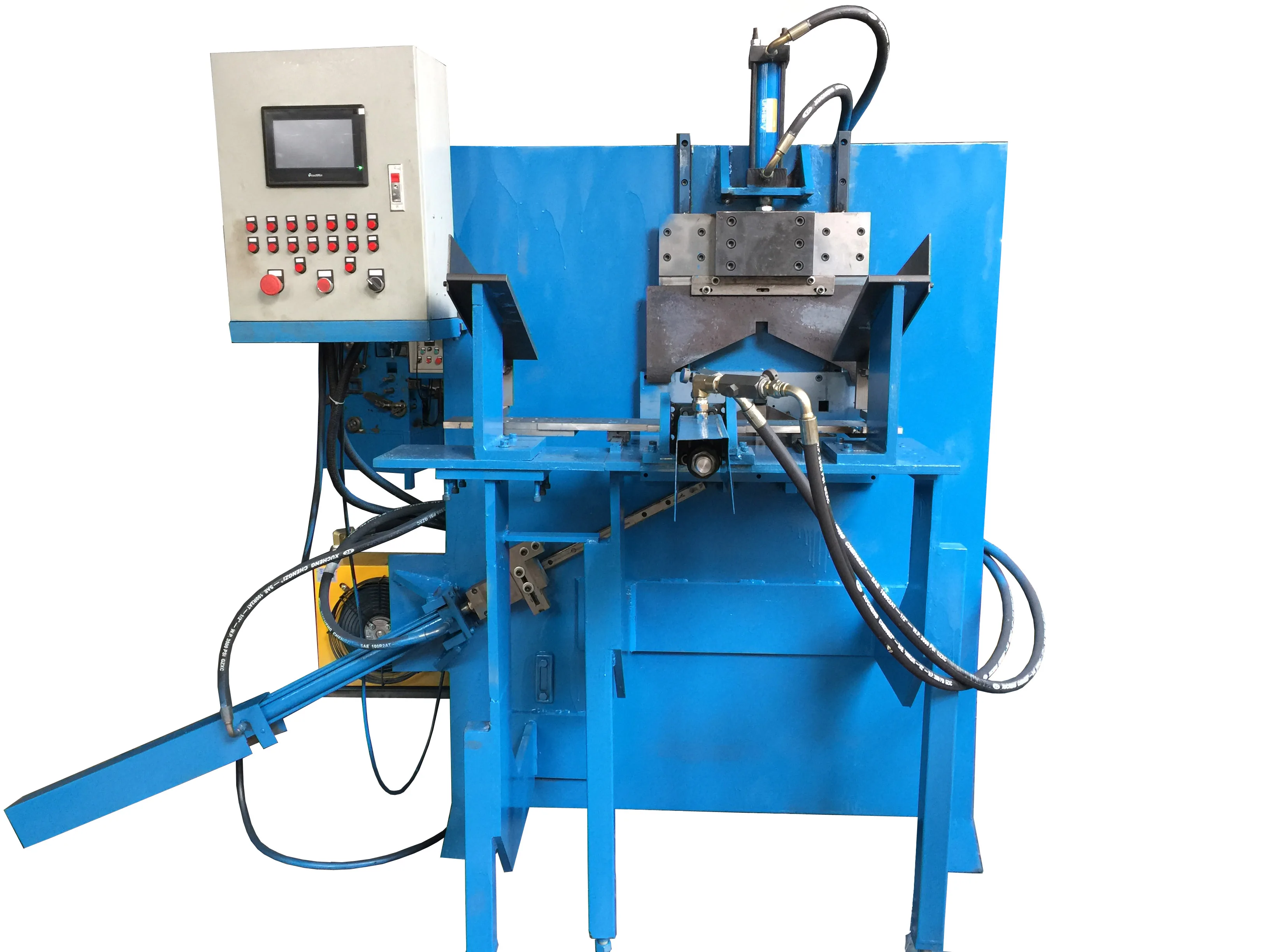 Mechanical automatic 2D iron buckle making machine with PLC