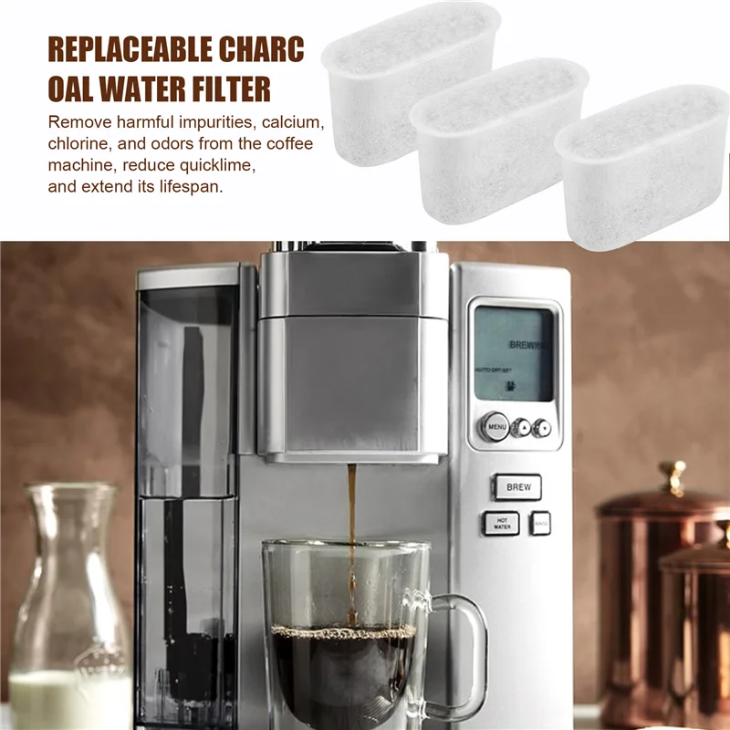 EAS-12 عبوة من فلاتر المياه الفحمية البديلة لجميع ماكينات صنع القهوة Cuisinart، DCC-RWF