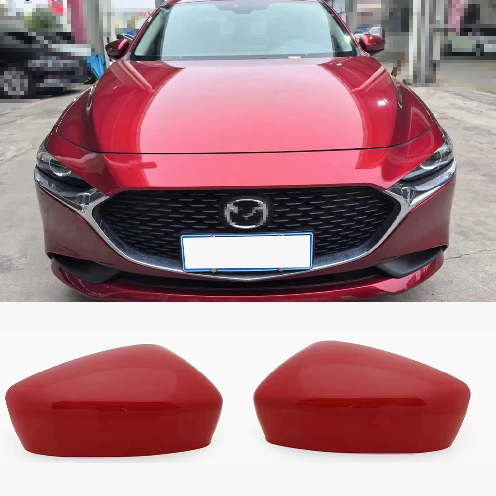 Auto Parts Exterior mirror cover Rearview mirror housing painted color for Mazda3 Axela 2020 2021 2022 2023