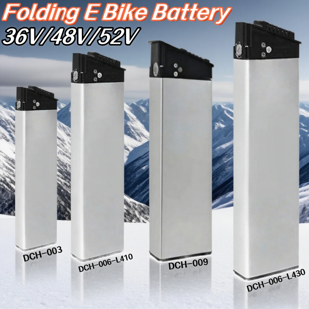 

52V/48V/36V Folding Batteries (10.4Ah 12.8Ah 14Ah 17.5Ah) DCH-003 DCH-006 DCH-009 Replacement Battery with 2A Charger..