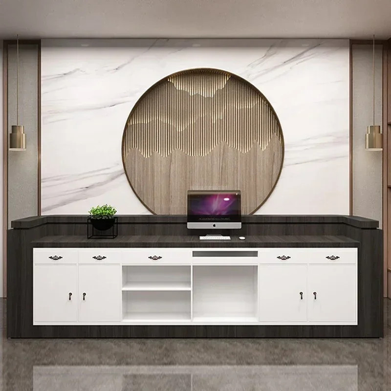 Designer Reception Table Salon Customer Center Shop Counter Desk Clothing Store Office Desk Italian Tisch Postmodern Furniture