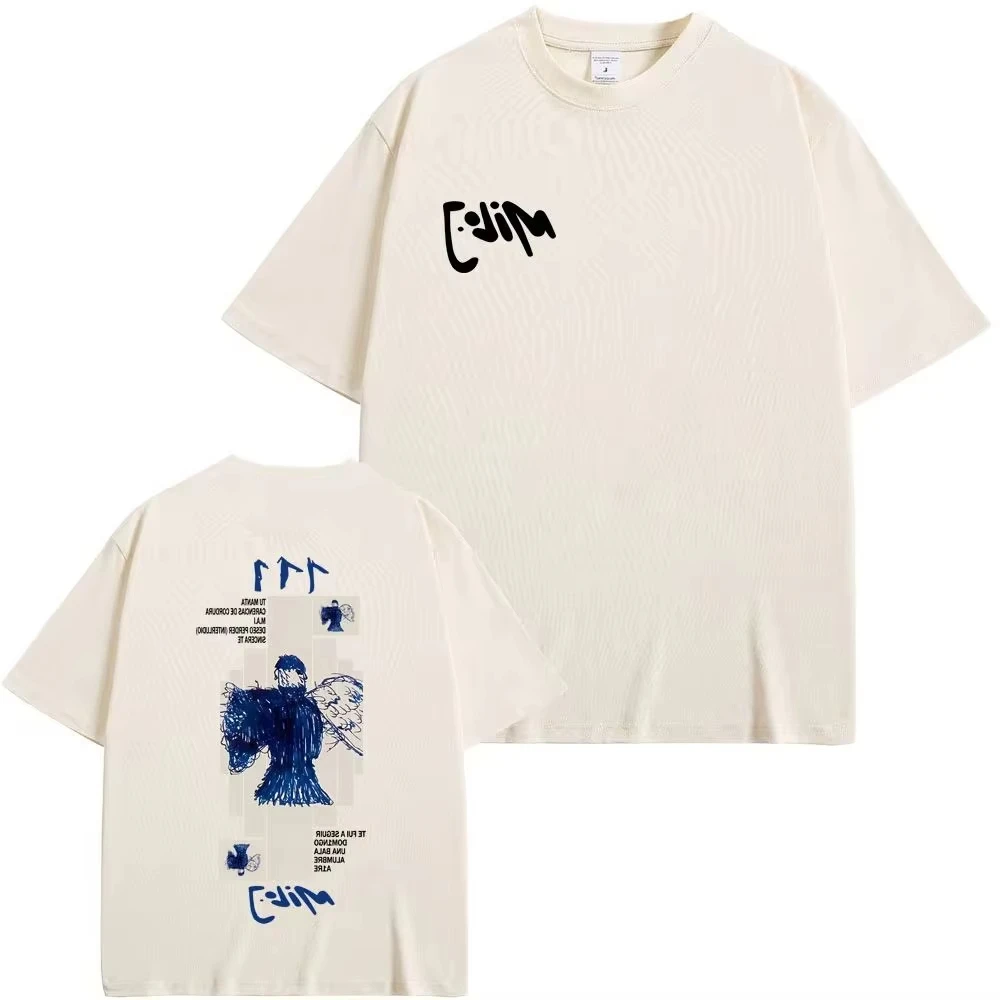 Rapper Milo J 111 Album Graphic T Shirts Men Women Hip Hop Fashion Oversized T-shirt Casual Vintage Cotton Short Sleeve T-shirts