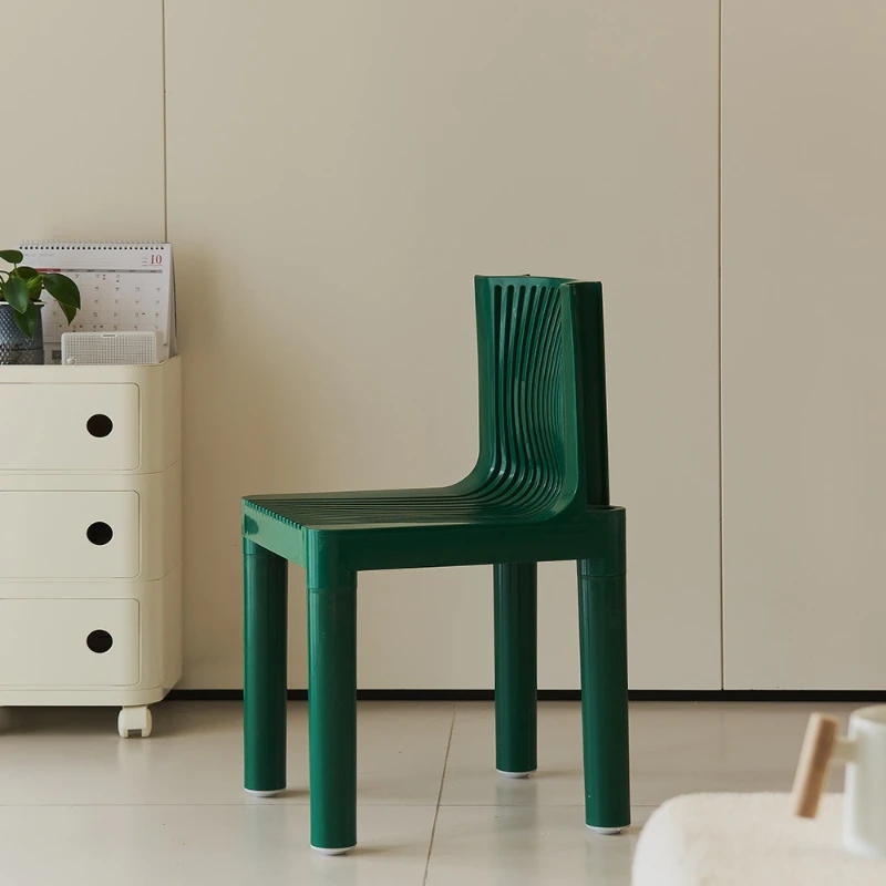 

Household simple modern restaurant thickened backrest chair cream wind ancient hollow chair