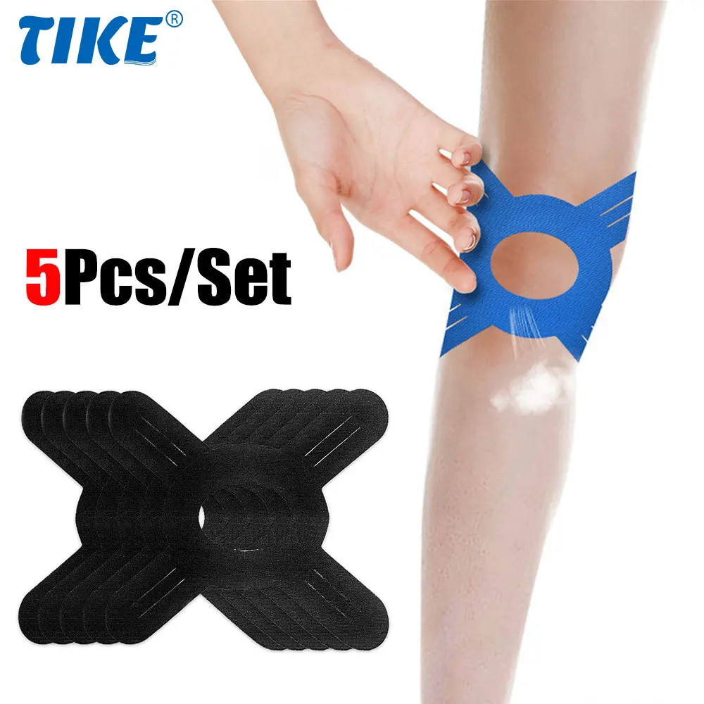 5PCS Tape for Knees Breathable Precut Sports Athletic Strip Tape Knee Support Sticker for Lowering Injury Increasing Flexibility