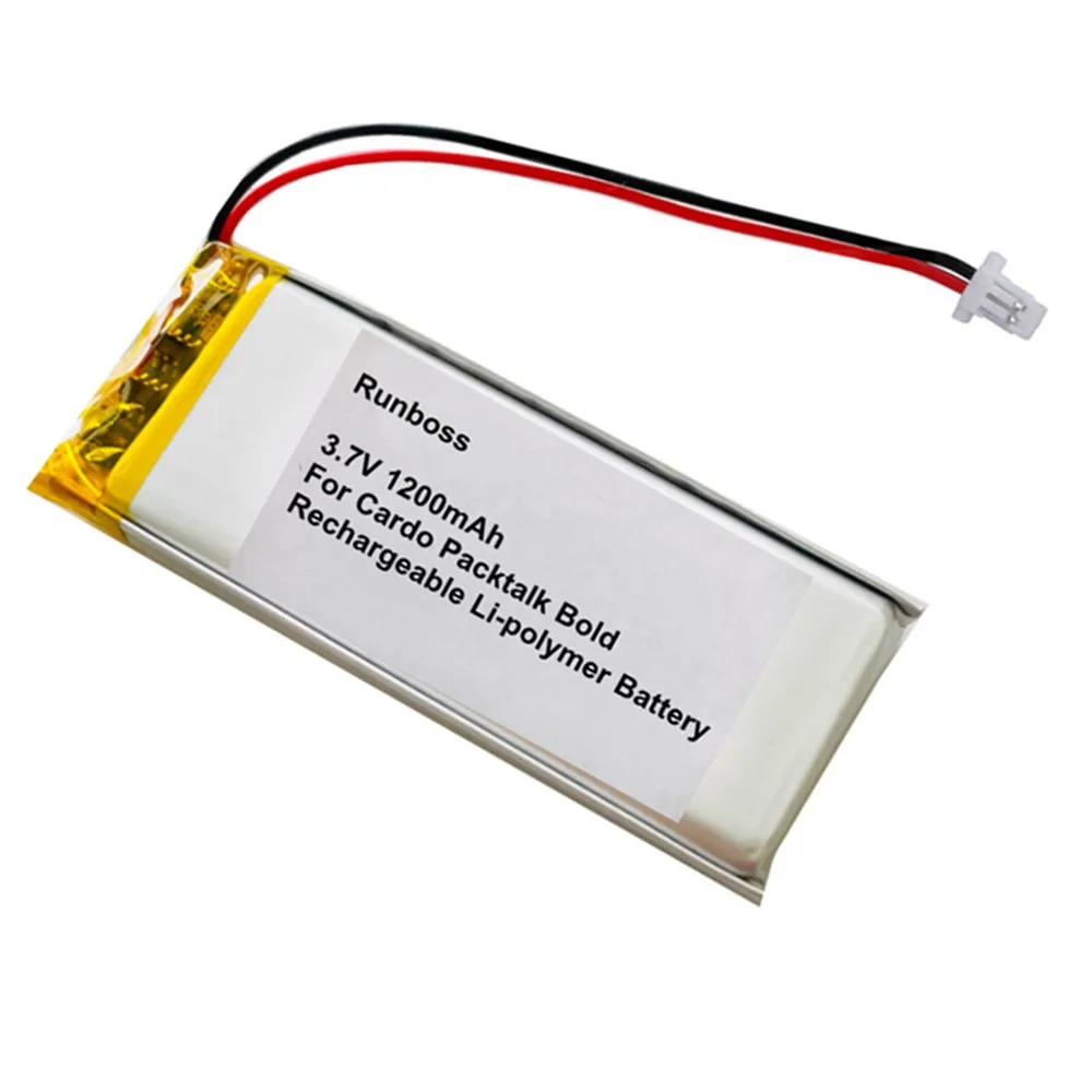 Original Replaces 1200mAh 592653 Battery For JBL Cardo Packtalk Bold Gaming Headset Headphone view 3
