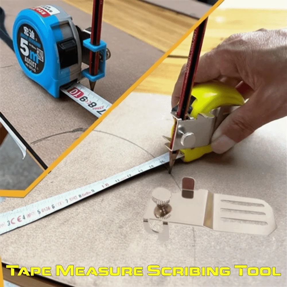 Alloy Tape Measure Scribing Tool Corrosion-prevention Anti-rust Tape Measure Pencil Clamp Durable Fixed Mark