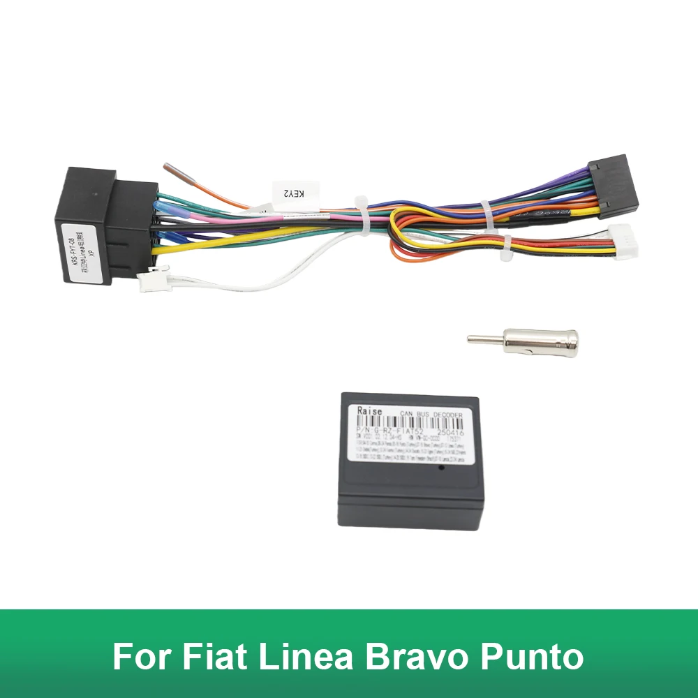 16 Pin CANBUS Wiring Kit for Fiat Linea Bravo Punto Android Radio Adapter