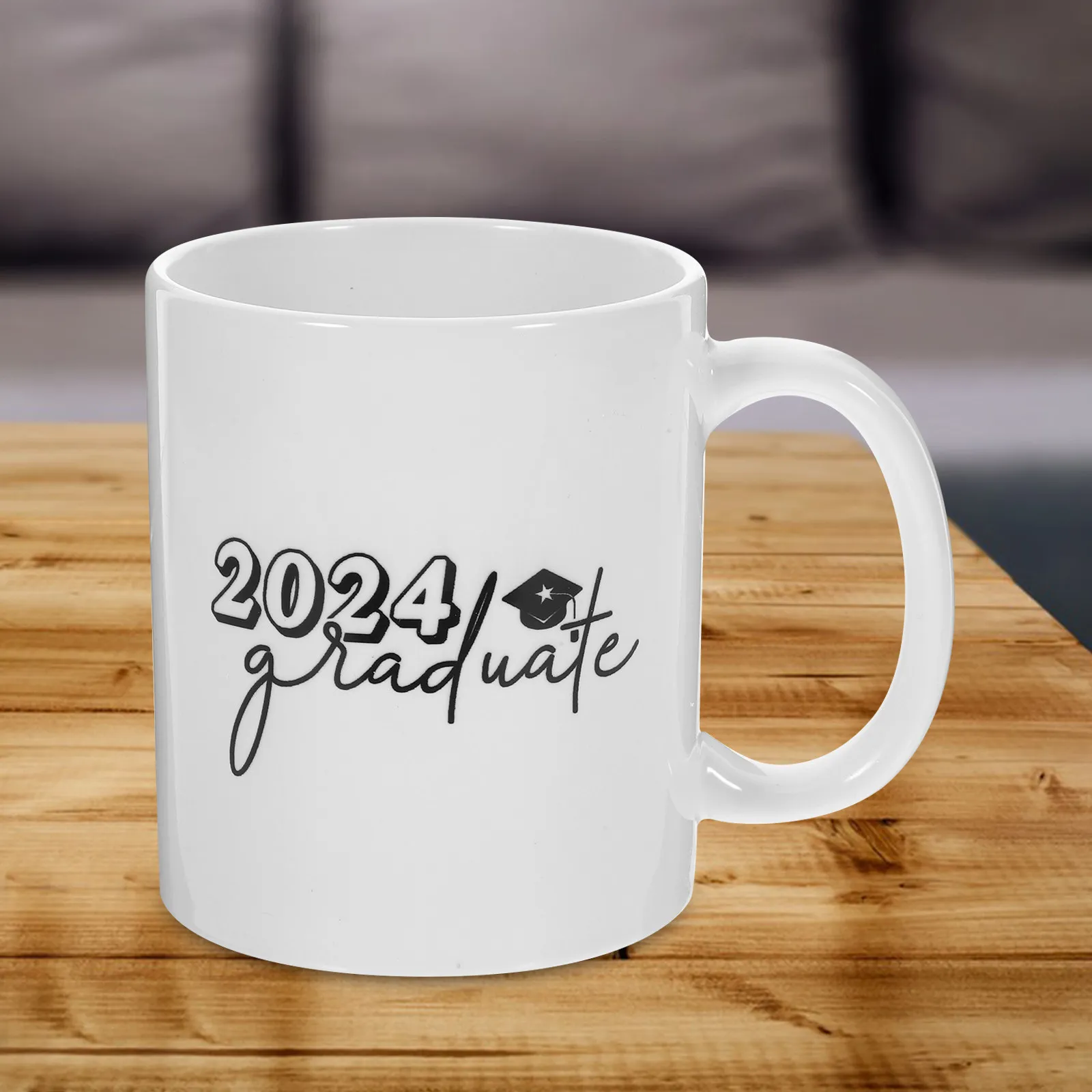 Graduation Gift Ceramic Coffee Mug Handle Milk Cup Graduation Season Class of 2024 Ceramic Mug for Office Home Decorative Cup