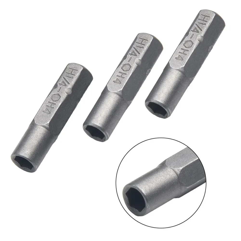 3PCS Precision Bit Holder Electric Screwdriver Hex 1/4 Inch Hex ShankTo 4mm Socket Driver Bit Adapter