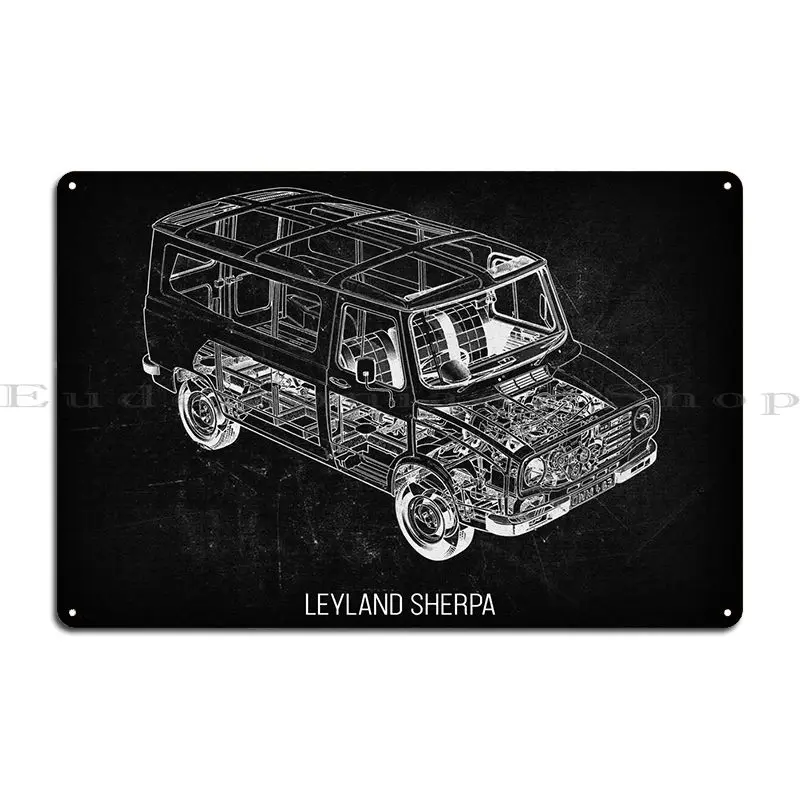 Leyland Sherpa Metal Plaque Poster Vintage Create Pub Custom Cinema Tin Sign Poster