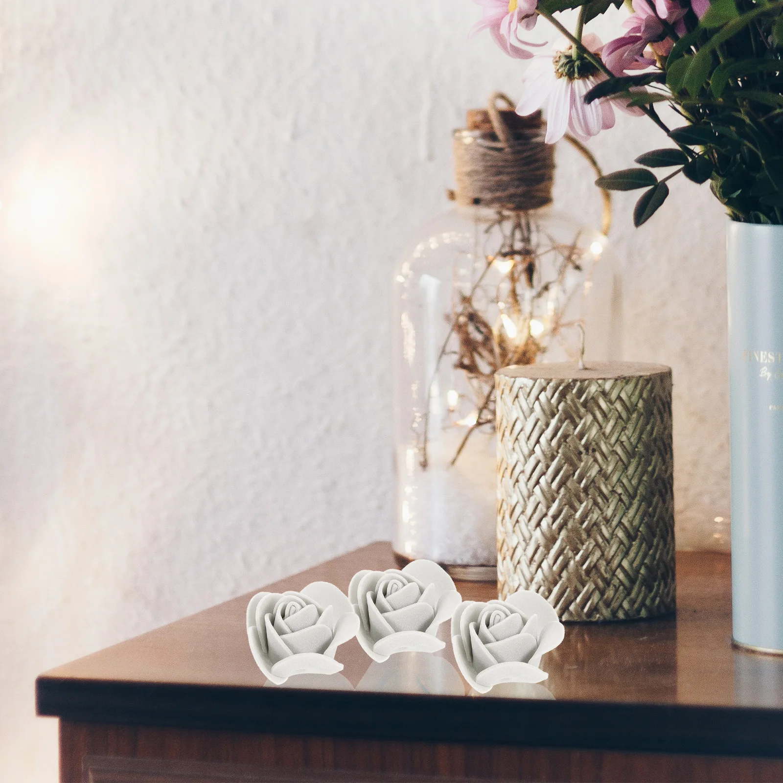 

1 Bag Artificial Rose Heads Foam Flowers For Home Decor Aromatherapy Diffuser Craft Diy Material Wedding Party Decoration Fake