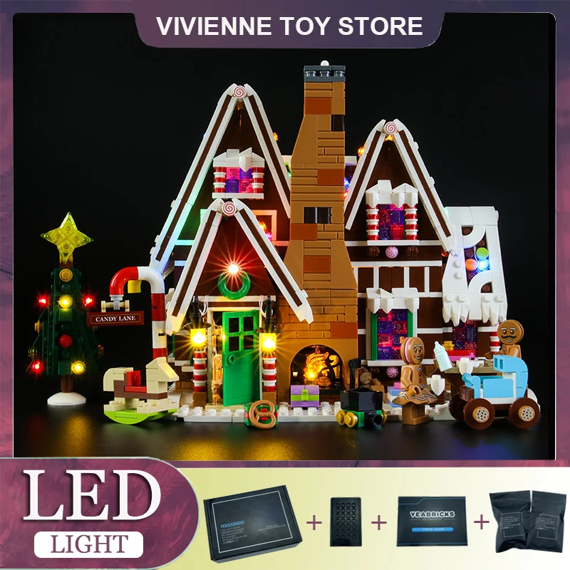 

DIY LED Light Kit For LEGO 10267 Gingerbread House (Only LED Light,Without Blocks Model)