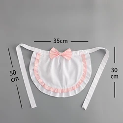 Apron Kitchen Bow Sweet Girlish Fashion Japanese Harajuku Lolita All-match Cosplay Aprons Multi-function Restaurant Household