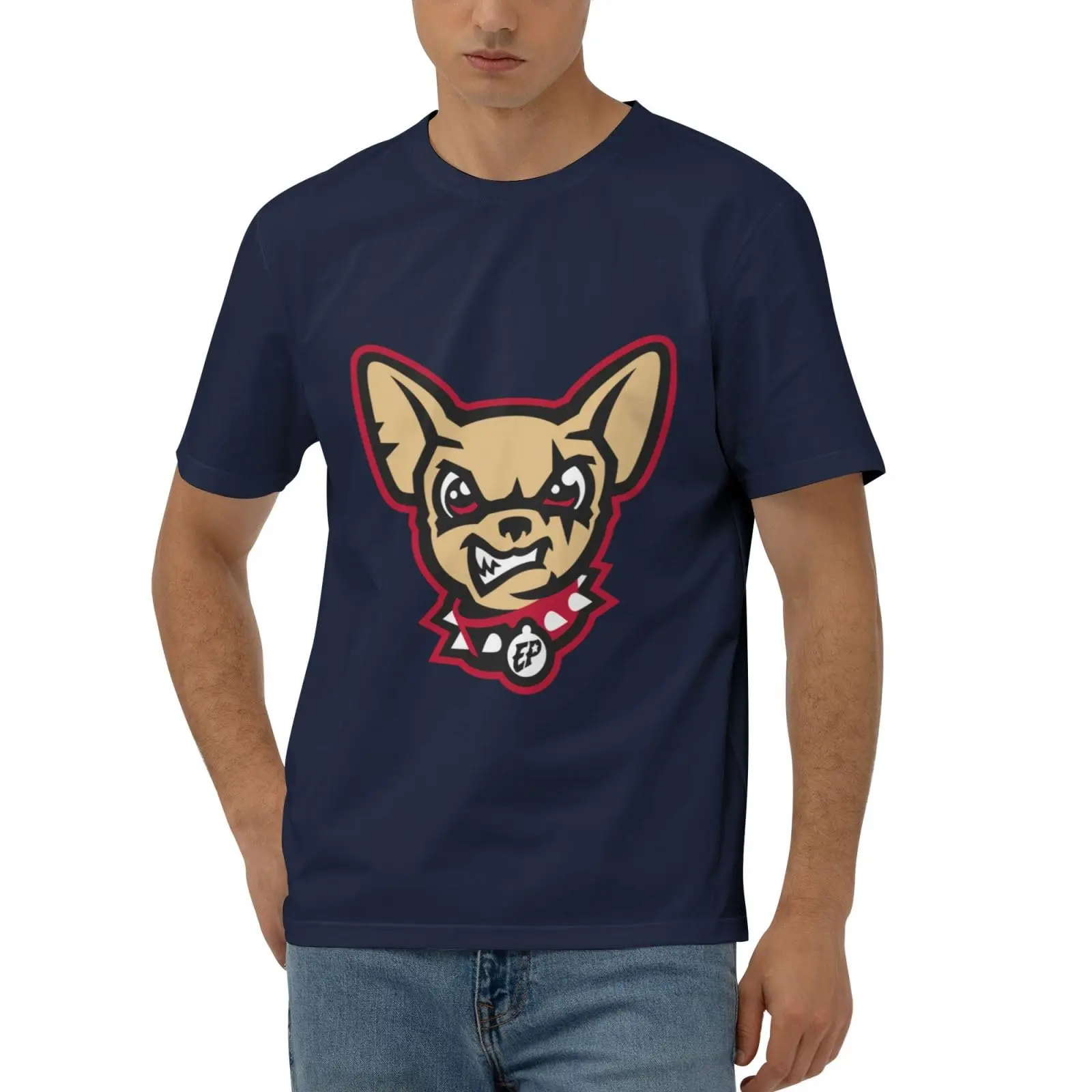 El Paso Chihuahuas Casual Comfortable Cotton Round Neck Men's Short Sleeve Standard T Shirt Graphic Y2K oversizedUnisex T-shirts