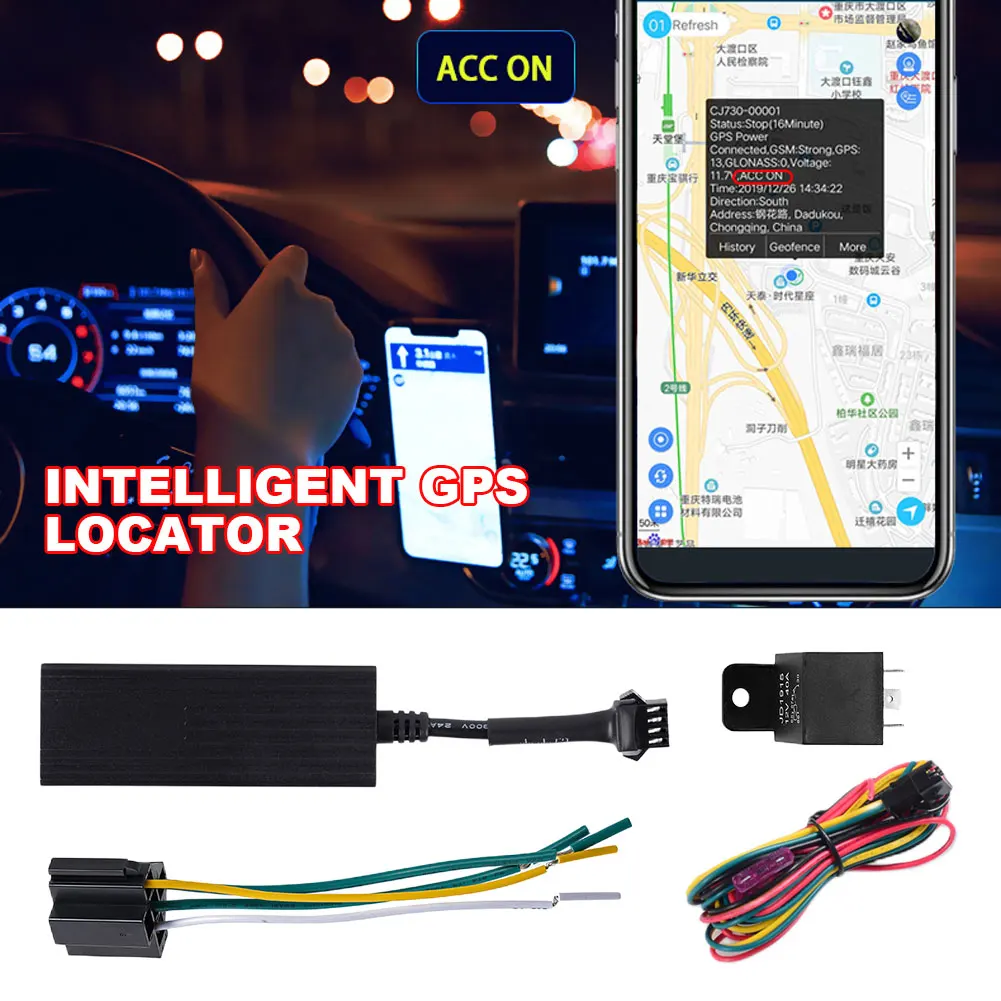

2G Vehicle Tracking Device Waterproof GPS Car Tracker Remote Oil Cut Off With Real Time Monitoring System APP
