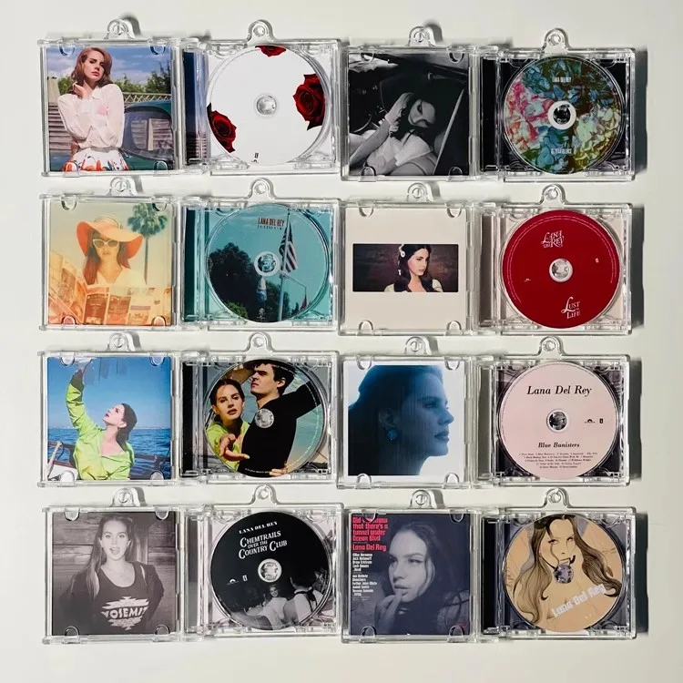 Play Song Born to Die 앨범 허니문 미니 음악 CD NFC 키체인, 라나 델 레이, 코스프레 목걸이, 아크릴 DIY 펜던트, 8 개