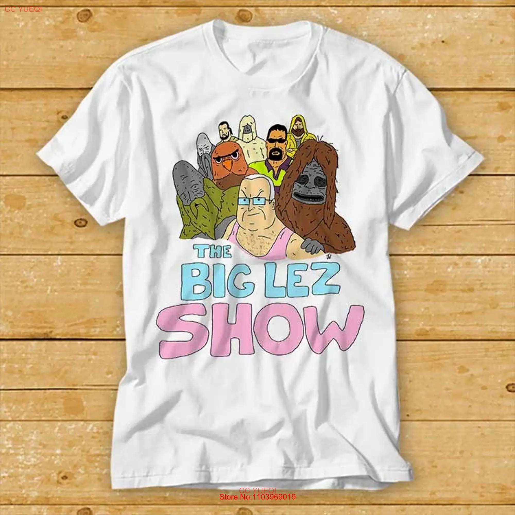 Футболка Sassy The Sasquatch Smoke Big Lez TV Show, культовый фильм, ретро, винтажная музыка, Топ 2381 с длинными или короткими рукавами