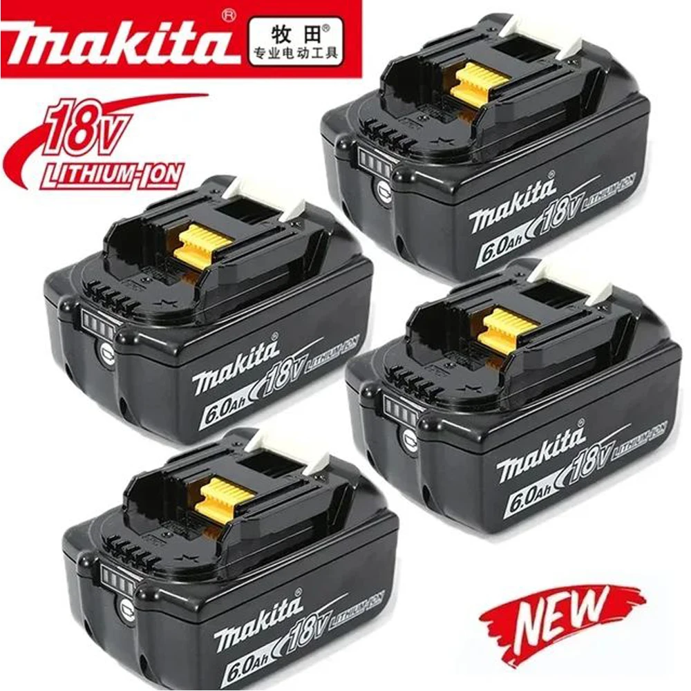 100% Genuine Makita 6Ah for Makita 18V Battery BL1840 BL1830B BL1850B BL1850 BL1860 BL1815 Replacement Lithium Battery