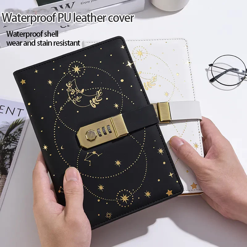 Student diary with lock High appearance level notebook Key lock ledger A5 New notebook Secret book