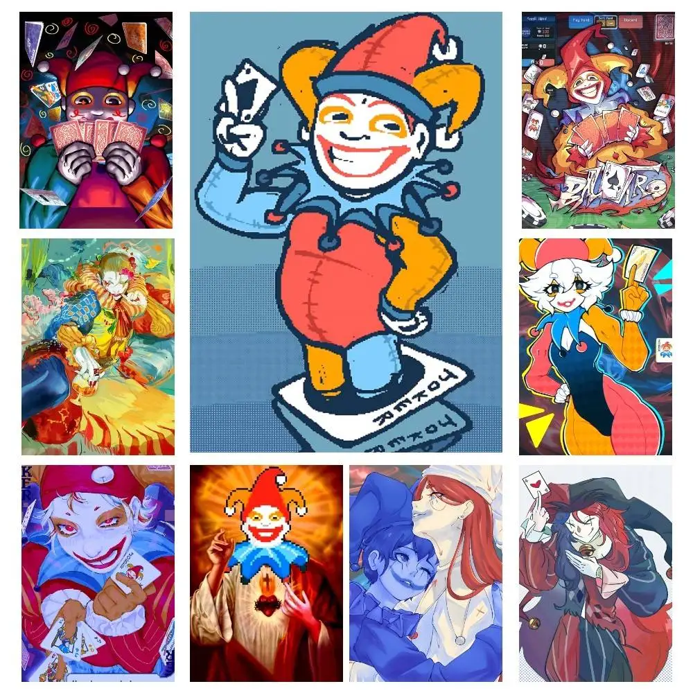 Game B-Balatro F-Fanart Joker Posters High Quality Self-adhesive Wall Art Decorations Color Prints Sticky