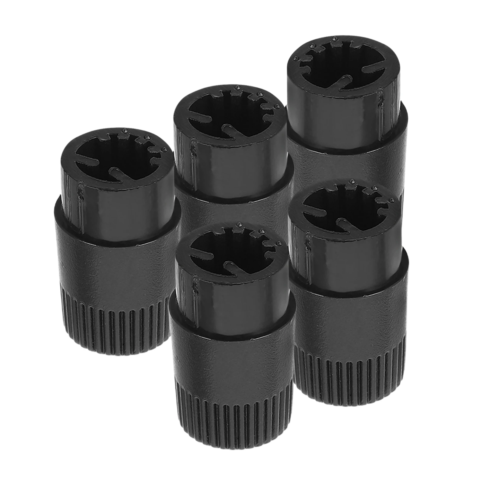 

5pcs Black Plastic Knob Cap 12x20 5MM 6MM Half Shaft Potentiometer Volume Control Amplifier Guitar Bass DJs Equipment