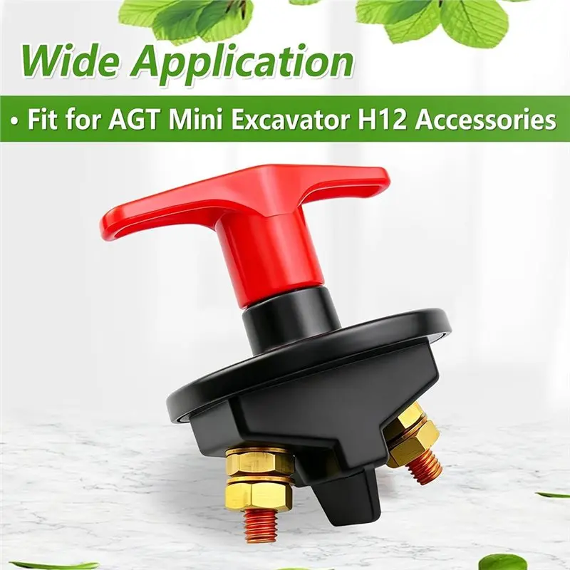 DYKG-H12 Battery Disconnect Switch Isolator For AGT For AGT YM12 H12 Mini Excavator Battery Systems-X59A
