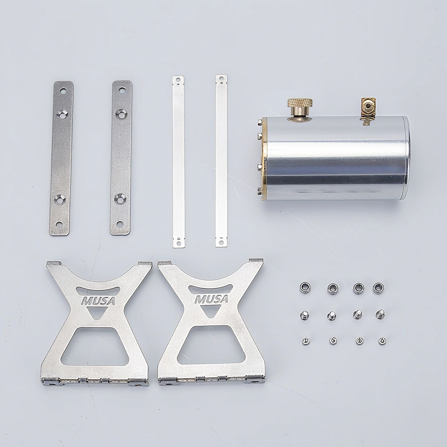 Engine Fuel Tank Engine Model Accessories Metal Fuel Tank Set Methanol Engine Suitable for Various Engines Model Parts