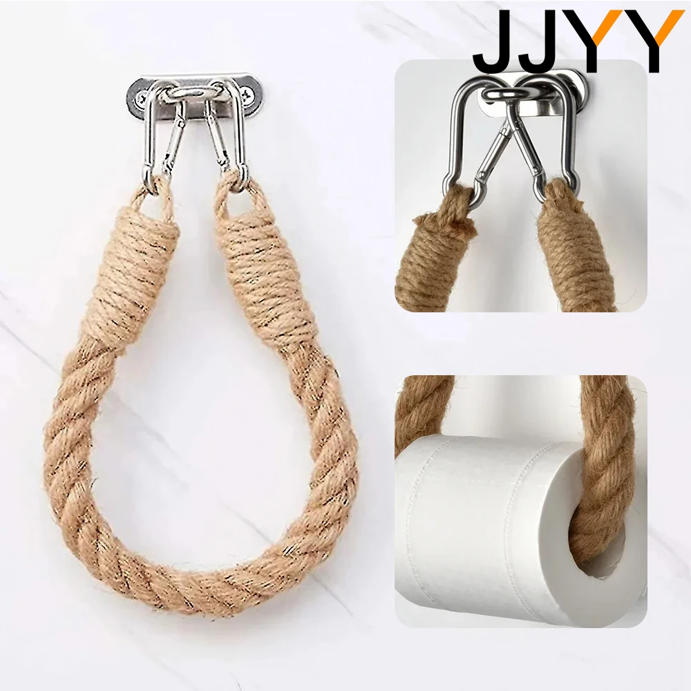 JJYY Retro Style Toilet Paper Holder Towel Rack For Home Bathroom Hotel Bathroom Essential Accessories