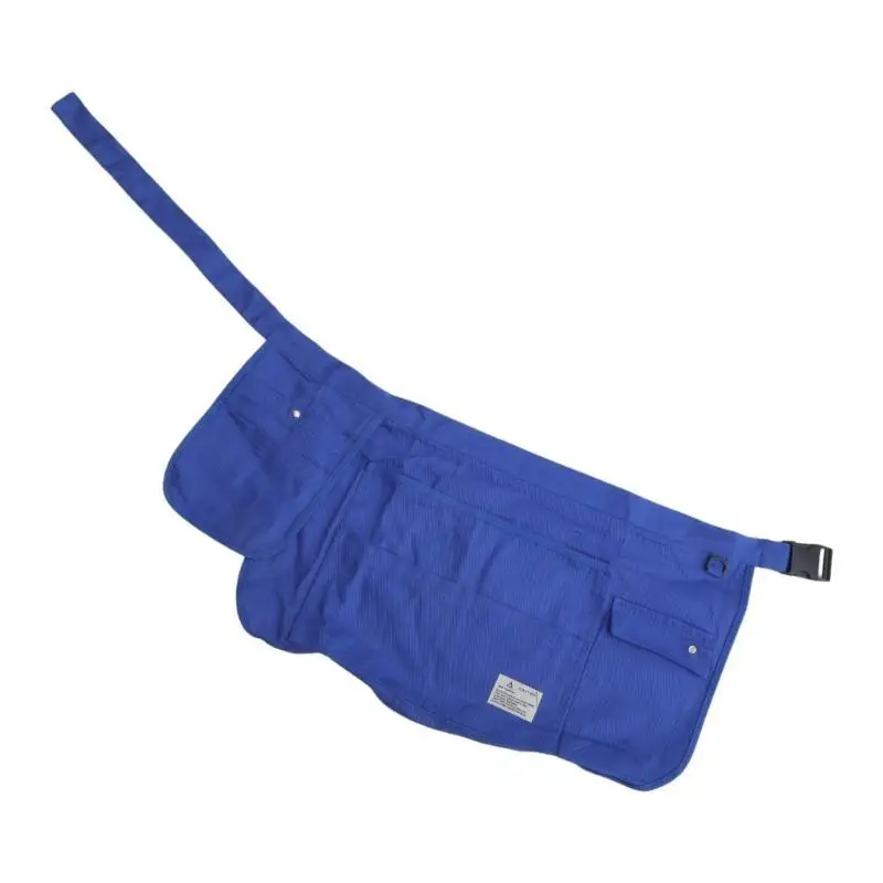 

Y1UD Apron for Restaurant Kitchen Coffee Tea Shop Waist Short Apron With Pockets