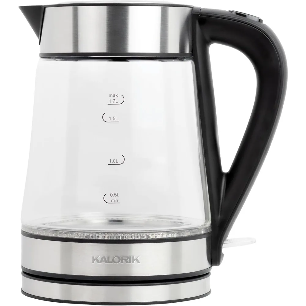 

1.7L Rapid Boil Digital Electric Kettle,in Stainless Steel,Boil-dry protection and automatic-shutoff,1750 watts of power