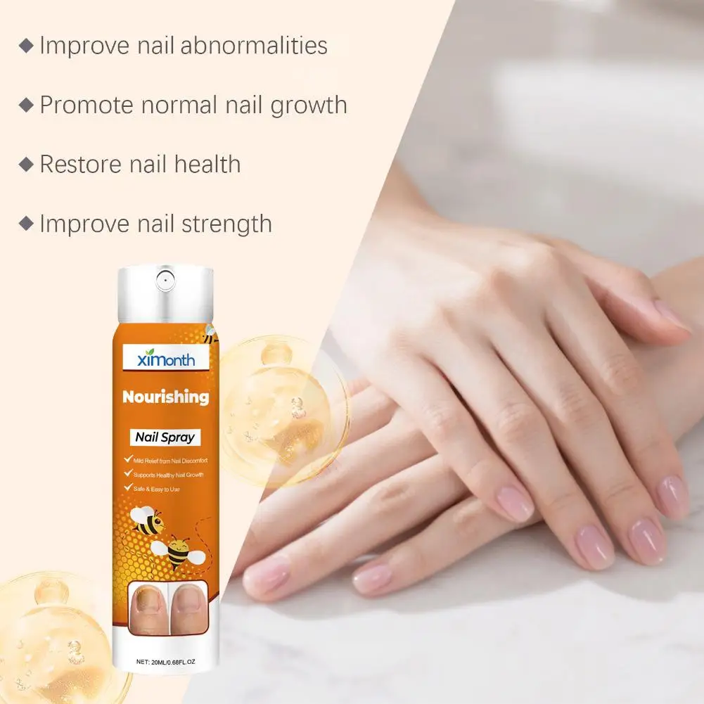20ml Nail Nourishing Care Spray Urea Silver Chloride Deep Hydration Soften Cuticles Repair Dry Cracked Nails Portable Mist view 5